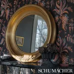 APOLLINE BOTANICAL ROUGE & NOIR Schumacher Wallpaper wallpaper - SKU 5015502