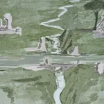 APPIAN WAY 4 PANEL SET - FOG Schumacher Wallpaper | Wallpape APPIAN WAY 4 PANEL SET FOG Schumacher Wallpaper wallpaper - SKU 5016041