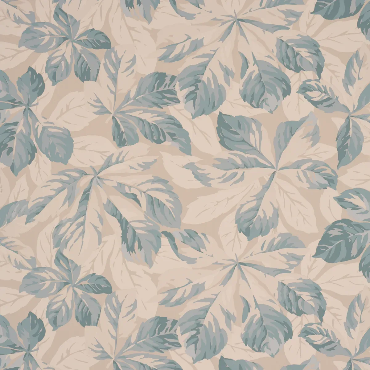 ARBOREAL HANDPRINT BLUE Schumacher Wallpaper wallpaper - SKU 5016981