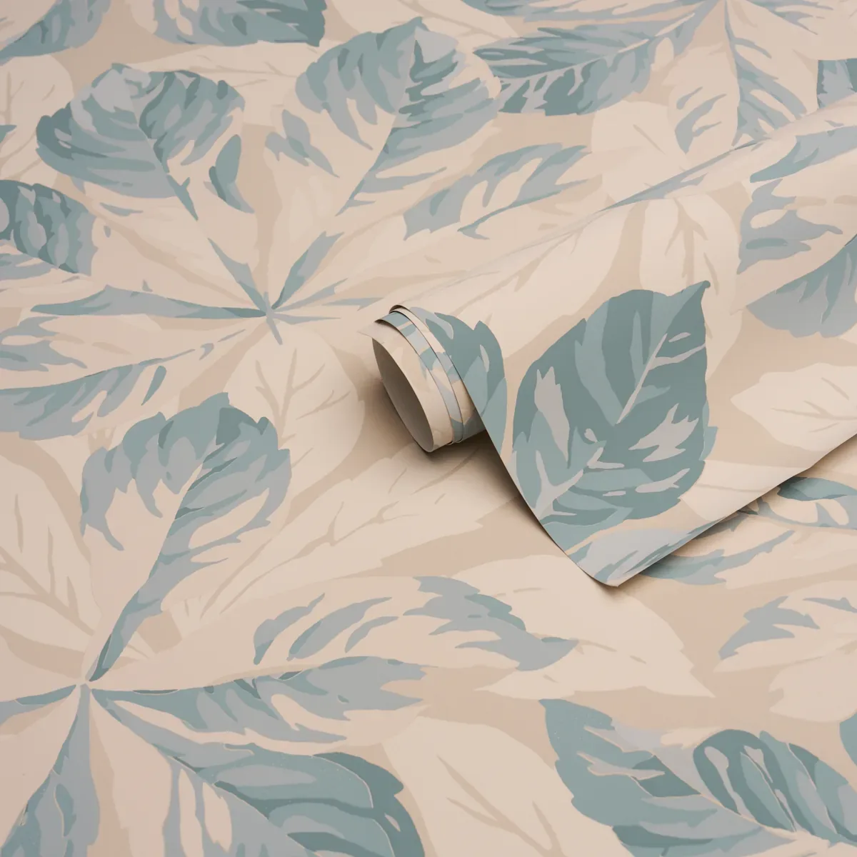 ARBOREAL HANDPRINT - BLUE Schumacher Wallpaper | Wallpaper T ARBOREAL HANDPRINT BLUE Schumacher Wallpaper wallpaper - SKU 5016981