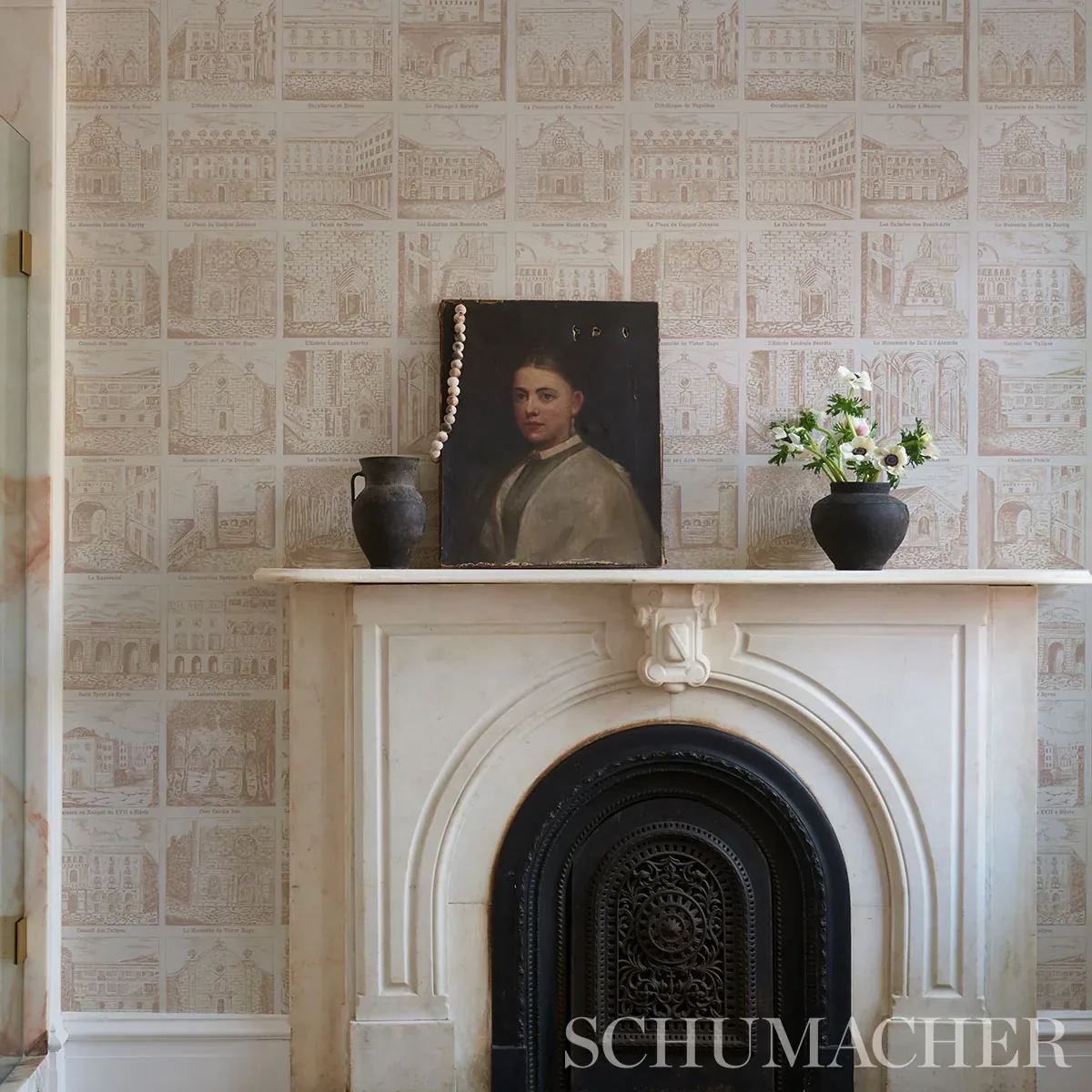 ARCHITECTURRA - IVORY Schumacher Wallpaper | Wallpaper Twins ARCHITECTURRA IVORY Schumacher Wallpaper wallpaper - SKU 5014271