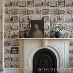 ARCHITECTURRA - NEWSPRINT Schumacher Wallpaper | Wallpaper T ARCHITECTURRA NEWSPRINT Schumacher Wallpaper wallpaper - SKU 5014270
