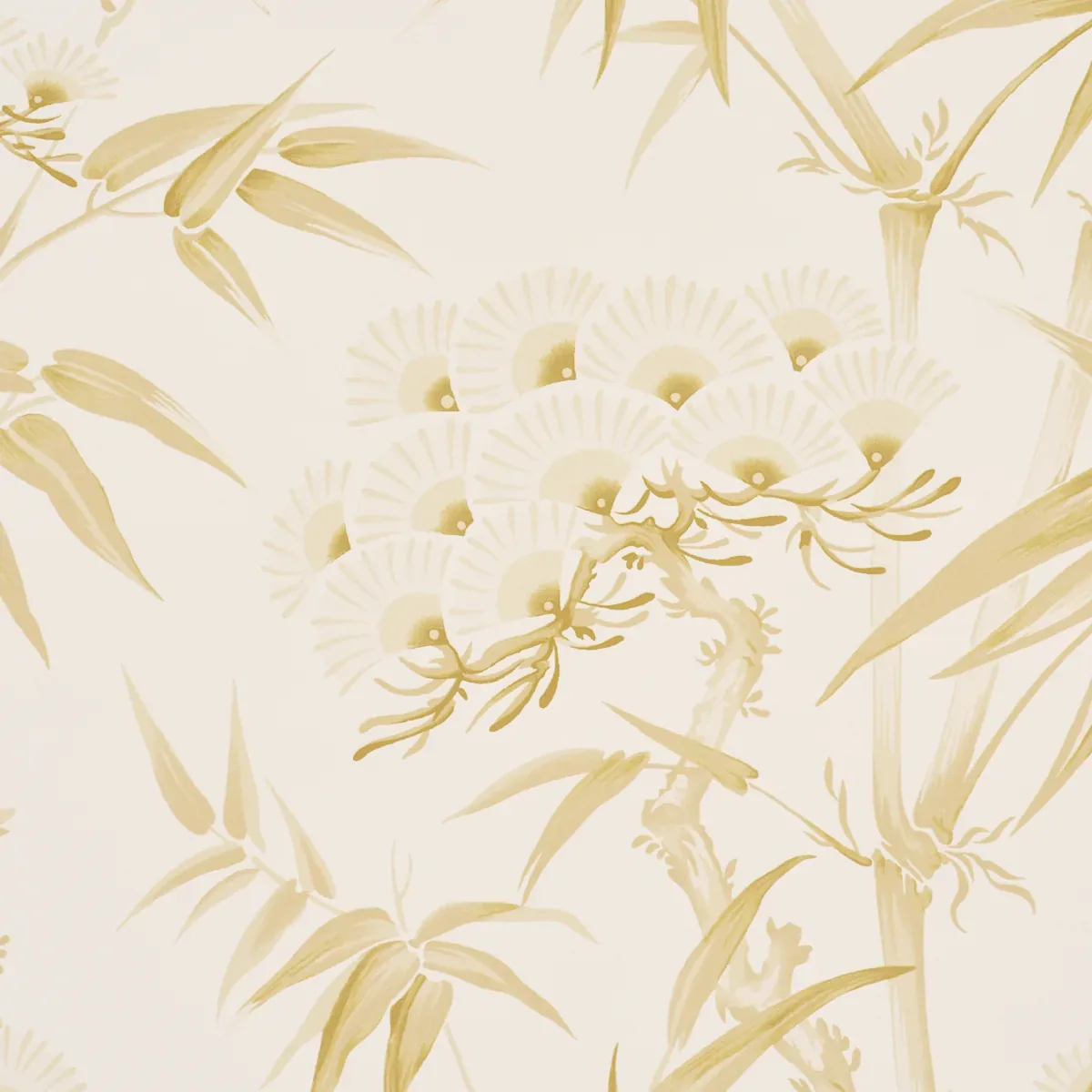 ARITA FLORAL - CITRON Schumacher Wallpaper | Wallpaper Twins ARITA FLORAL CITRON Schumacher Wallpaper wallpaper - SKU 5009143