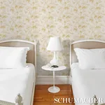ARITA FLORAL - CITRON Schumacher Wallpaper | Wallpaper Twins ARITA FLORAL CITRON Schumacher Wallpaper wallpaper - SKU 5009143