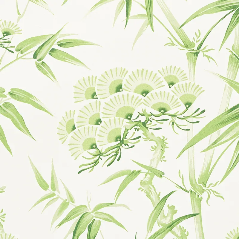 ARITA FLORAL - LEAF Schumacher Wallpaper | Wallpaper Twins ARITA FLORAL LEAF Schumacher Wallpaper wallpaper - SKU 5009141