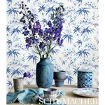 ARITA FLORAL - LEAF Schumacher Wallpaper | Wallpaper Twins ARITA FLORAL LEAF Schumacher Wallpaper wallpaper - SKU 5009141