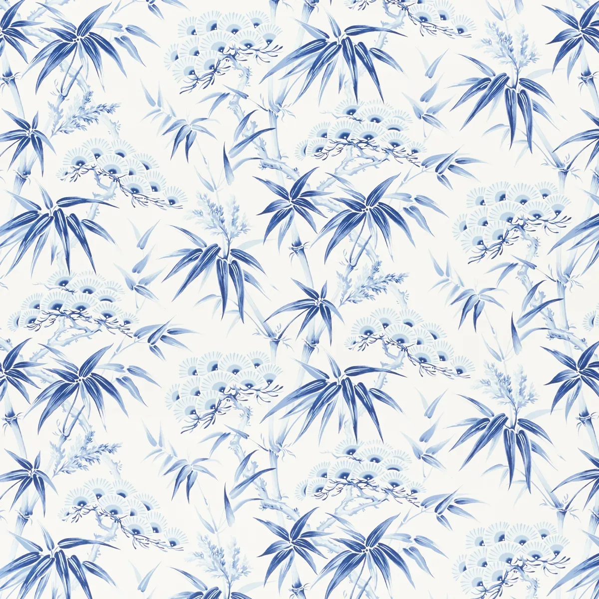 ARITA FLORAL PORCELAIN Schumacher Wallpaper wallpaper - SKU 5009140