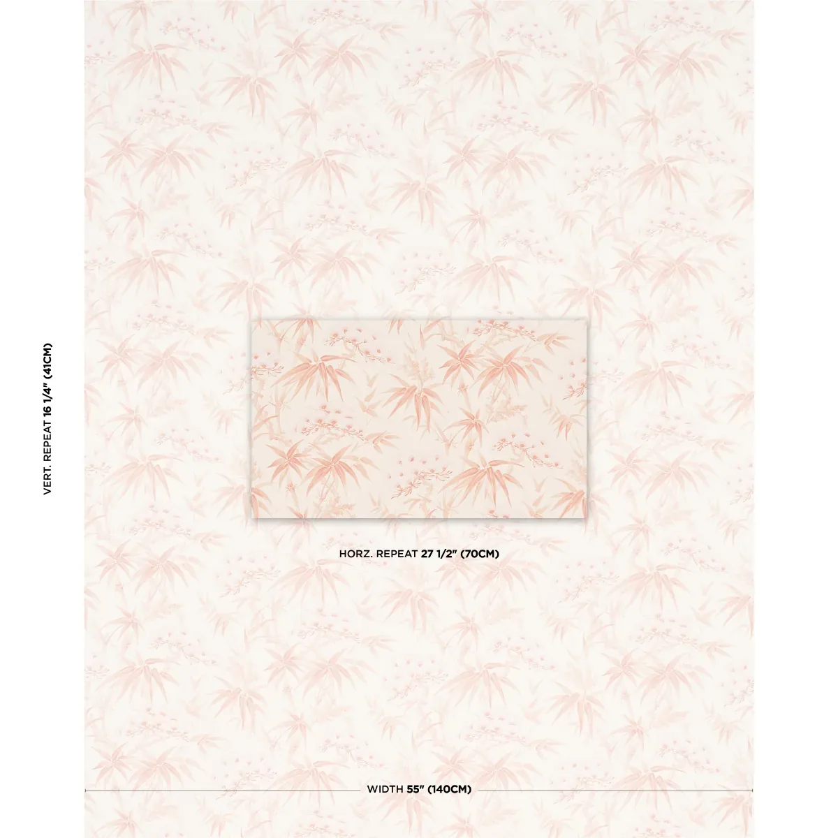 ARITA FLORAL ROSE Schumacher Wallpaper wallpaper - SKU 5009142