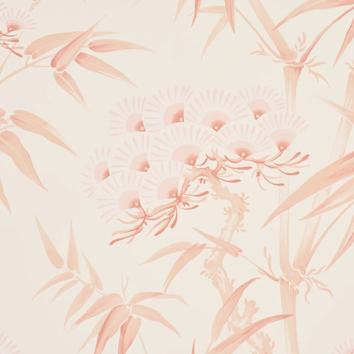 ARITA FLORAL ROSE Schumacher Wallpaper wallpaper - SKU 5009142
