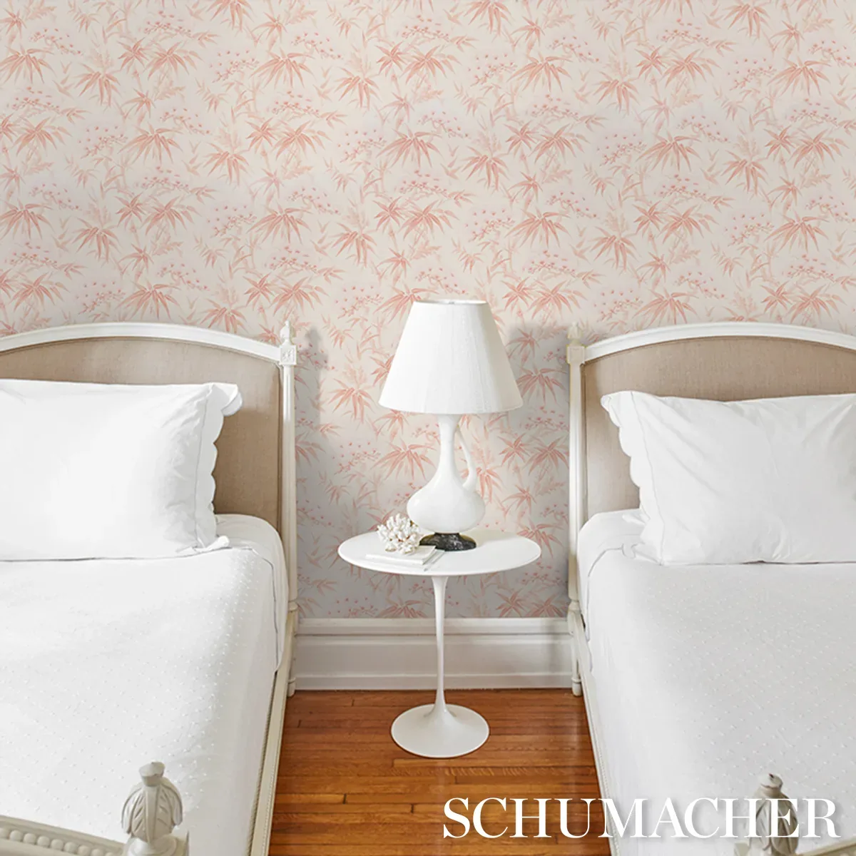 ARITA FLORAL ROSE Schumacher Wallpaper wallpaper - SKU 5009142