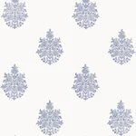 ASARA FLOWER - DELFT Schumacher Wallpaper | Wallpaper Twins ASARA FLOWER DELFT Schumacher Wallpaper wallpaper - SKU 5005321
