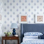 ASARA FLOWER - DELFT Schumacher Wallpaper | Wallpaper Twins ASARA FLOWER DELFT Schumacher Wallpaper wallpaper - SKU 5005321