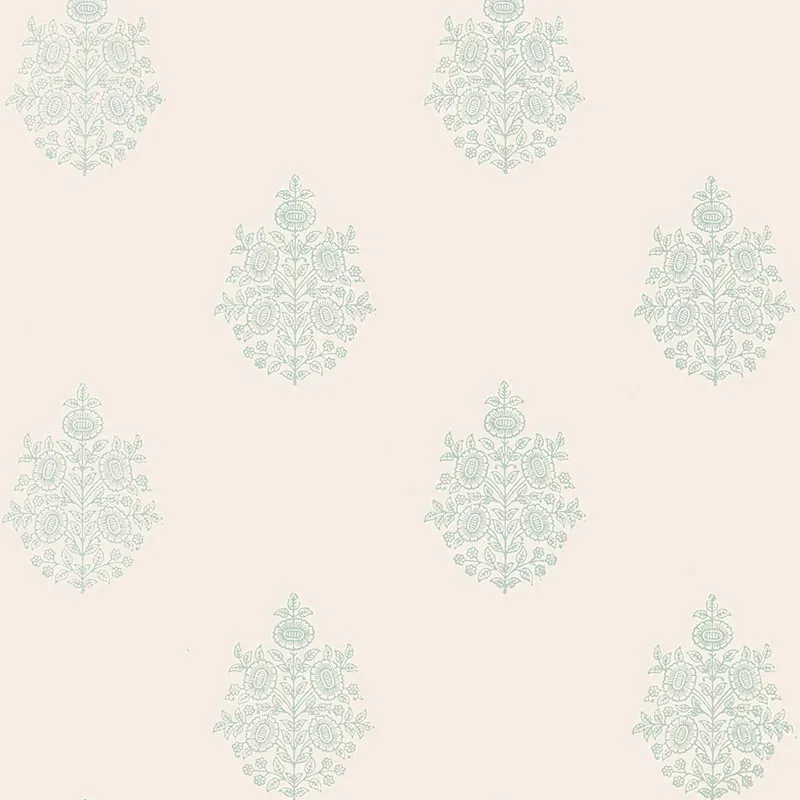 ASARA FLOWER WATER BLUE Schumacher Wallpaper wallpaper - SKU 5005322