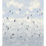 ASCENDANCE 3 PANEL SET - CLEAR BLUE Schumacher Wallpaper | W ASCENDANCE 3 PANEL SET CLEAR BLUE Schumacher Wallpaper wallpaper - SKU 5016032