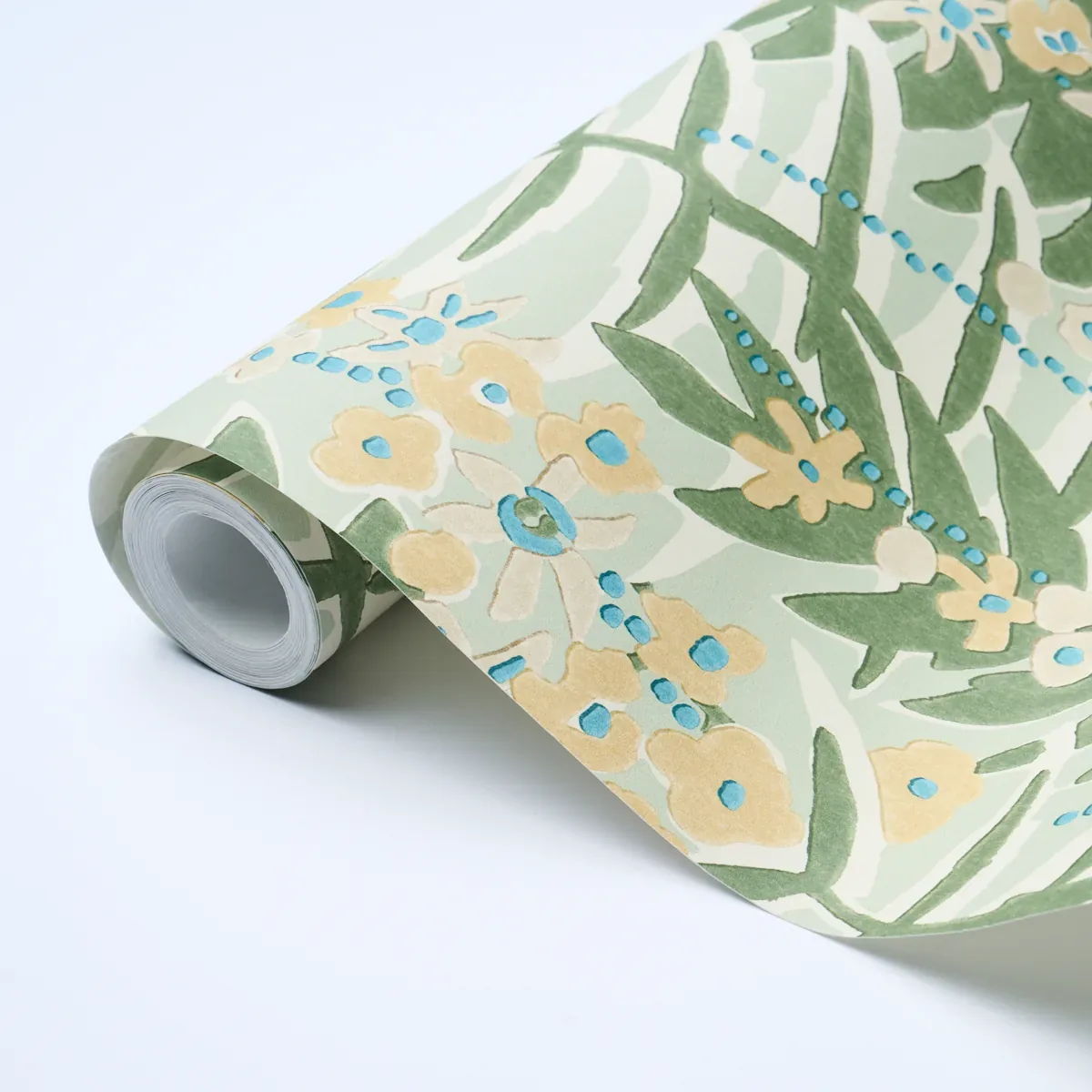 ASHBEE BOTANICAL - AQUA Schumacher Wallpaper | Wallpaper Twi ASHBEE BOTANICAL AQUA Schumacher Wallpaper wallpaper - SKU 5016250