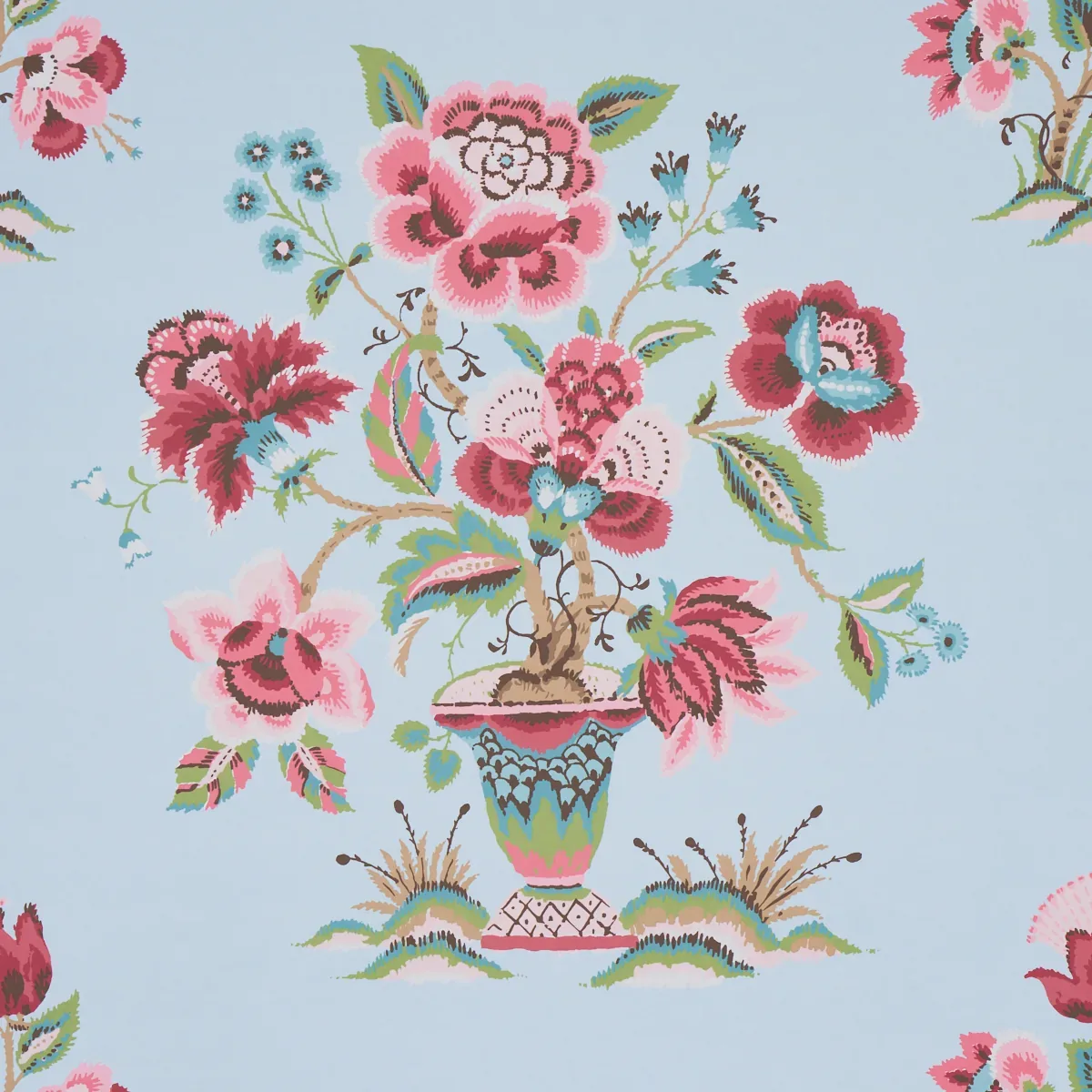 ASHFORD ROSE & SKY Schumacher Wallpaper wallpaper - SKU 5013180