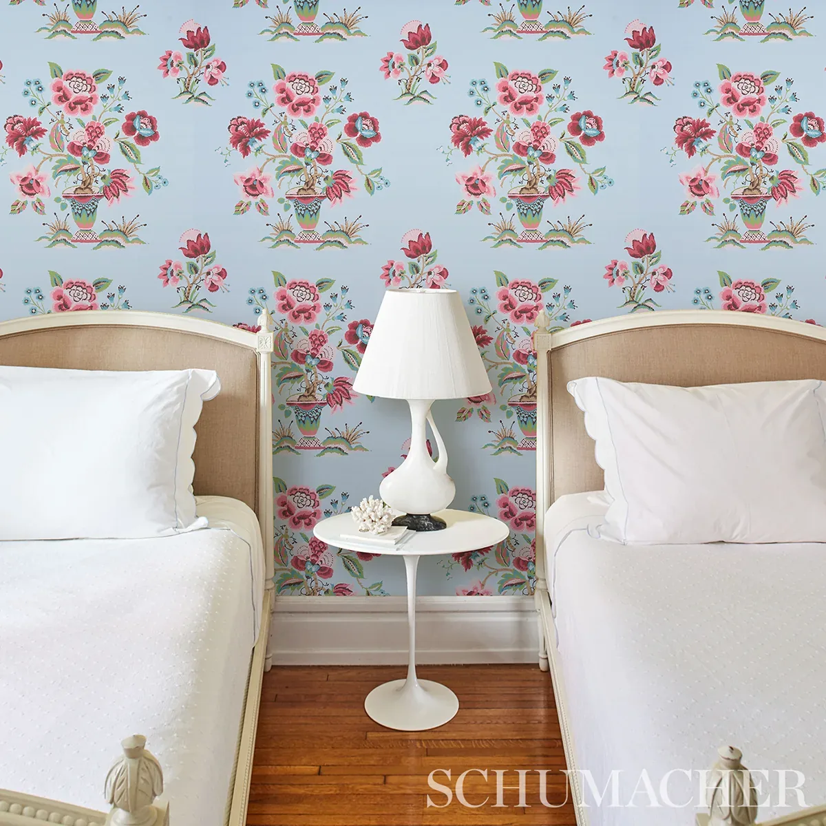 ASHFORD - ROSE & SKY Schumacher Wallpaper | Wallpaper Twins ASHFORD ROSE & SKY Schumacher Wallpaper wallpaper - SKU 5013180