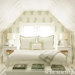 ASKANDRA FLOWER PEAR & WATER BLUE Schumacher Wallpaper wallpaper - SKU 5005312