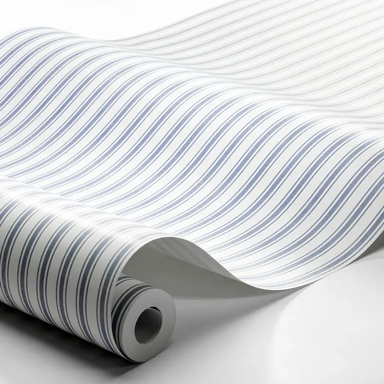 Schumacher ASPÖ STRIPE wallpaper, color BLUE, SKU 8870