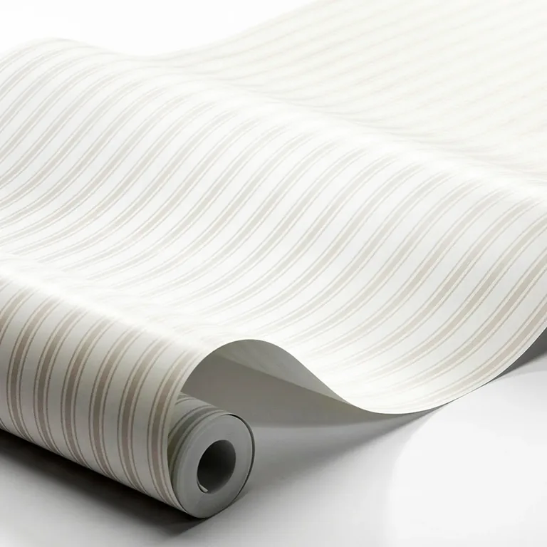 Schumacher ASPÖ STRIPE wallpaper, color SAND, SKU 8873