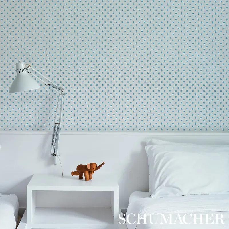 ASTRAL - BLUE Schumacher Wallpaper | Wallpaper Twins ASTRAL BLUE Schumacher Wallpaper wallpaper - SKU 5013141