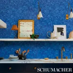ATMOS BRIGHT BLUE Schumacher Wallpaper wallpaper - SKU 5015280
