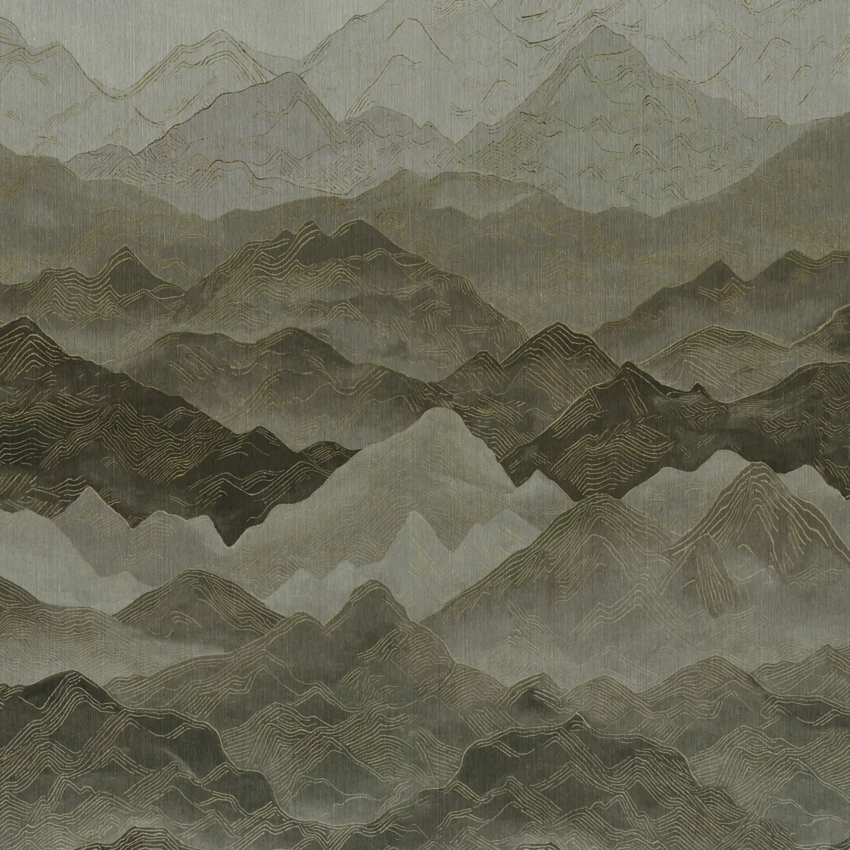 Atmospheric Landscape Panel Set - MISTY MOUNTAINS Schumacher Atmospheric Landscape Panel Set MISTY MOUNTAINS Schumacher Wallpaper wallpaper - SKU 5016530