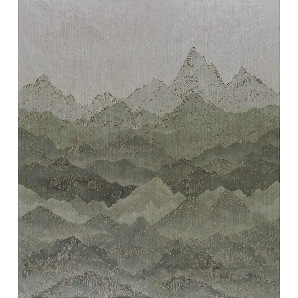 Atmospheric Landscape Panel Set VERDANT VISTA Schumacher Wallpaper wallpaper - SKU 5016531
