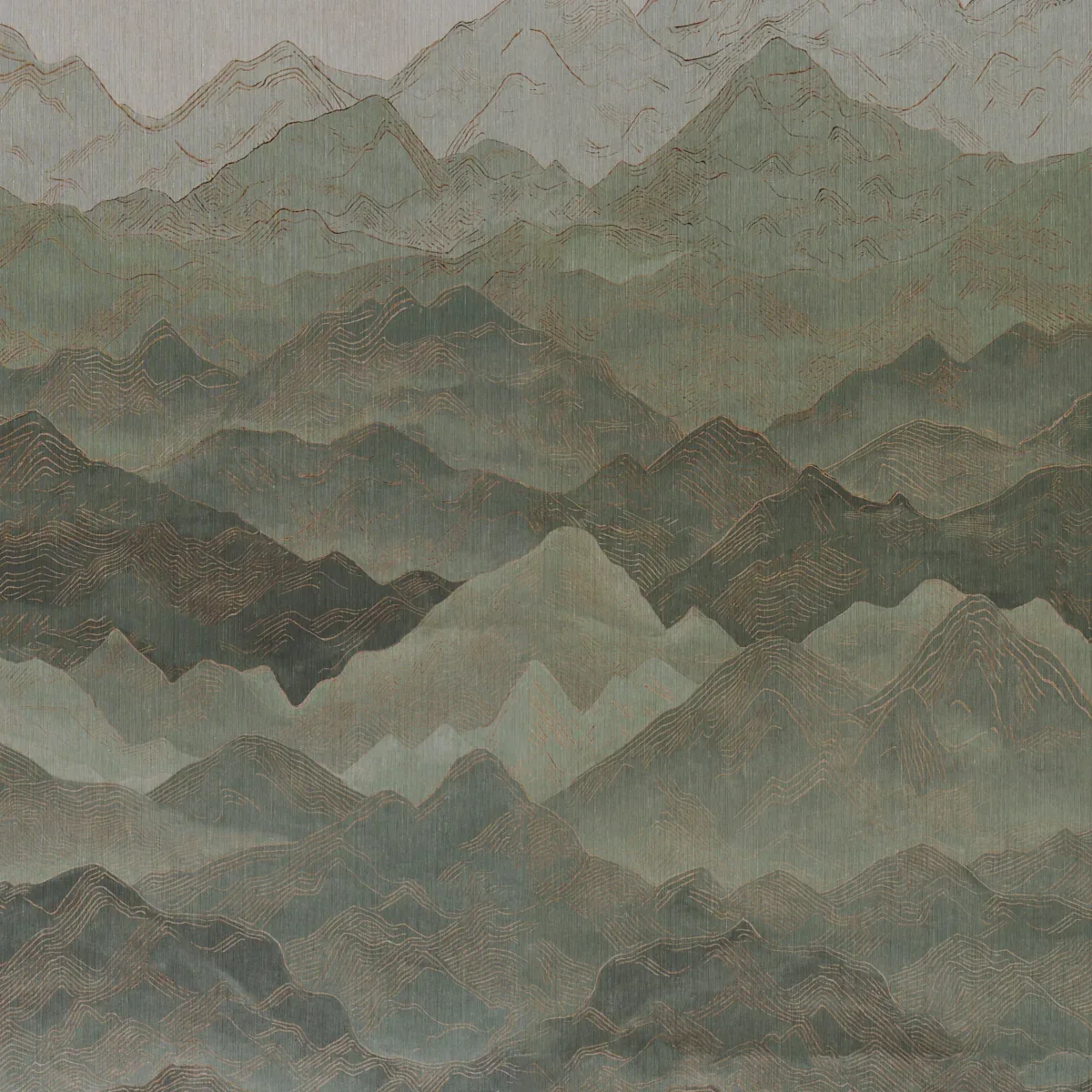 Atmospheric Landscape Panel Set - VERDANT VISTA Schumacher W Atmospheric Landscape Panel Set VERDANT VISTA Schumacher Wallpaper wallpaper - SKU 5016531