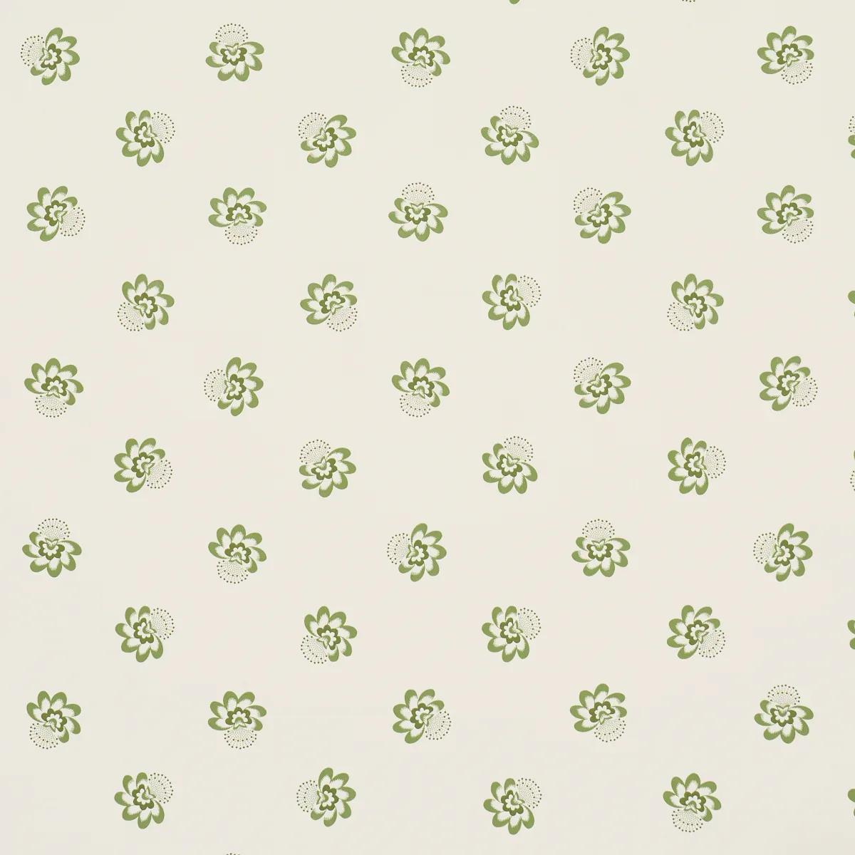 AUCLAIR FLORAL GREEN Schumacher Wallpaper wallpaper - SKU 5016482