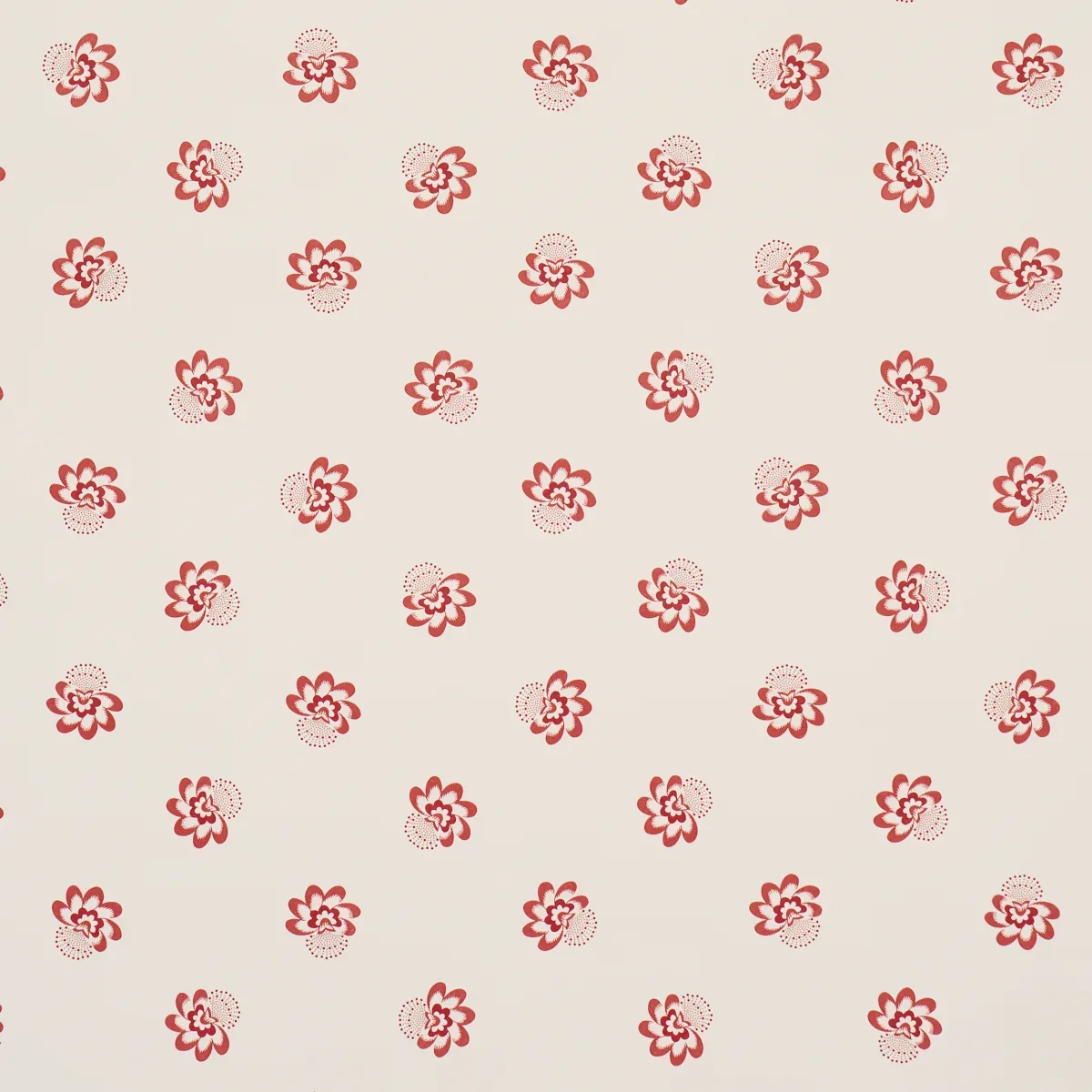 AUCLAIR FLORAL RED Schumacher Wallpaper wallpaper - SKU 5016480