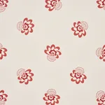 AUCLAIR FLORAL - RED Schumacher Wallpaper | Wallpaper Twins AUCLAIR FLORAL RED Schumacher Wallpaper wallpaper - SKU 5016480