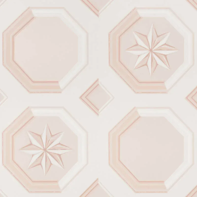 AUGUSTUS BLUSH Schumacher Wallpaper wallpaper - SKU 5009891