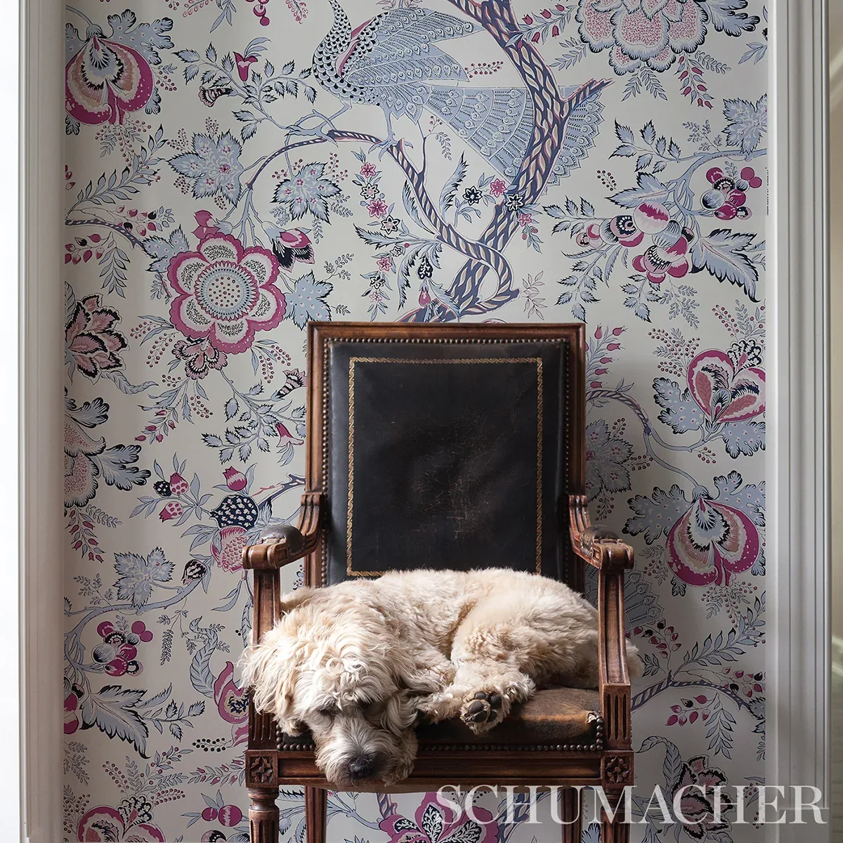 AVELINE LILAC Schumacher Wallpaper wallpaper - SKU 5013191