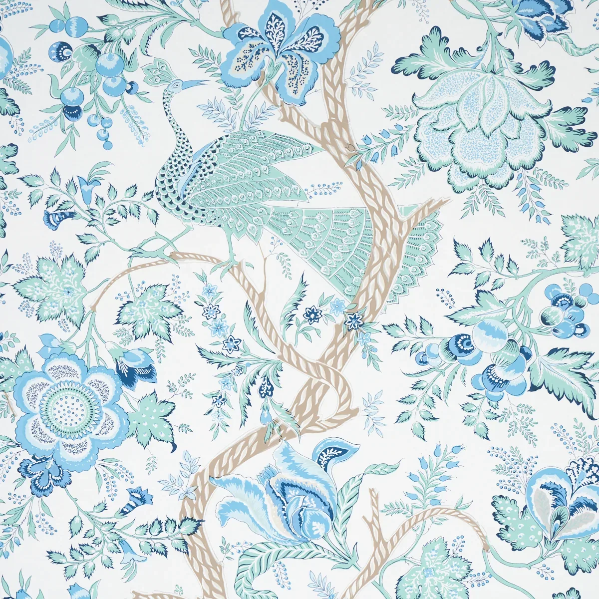 AVELINE SEAGLASS Schumacher Wallpaper wallpaper - SKU 5013190