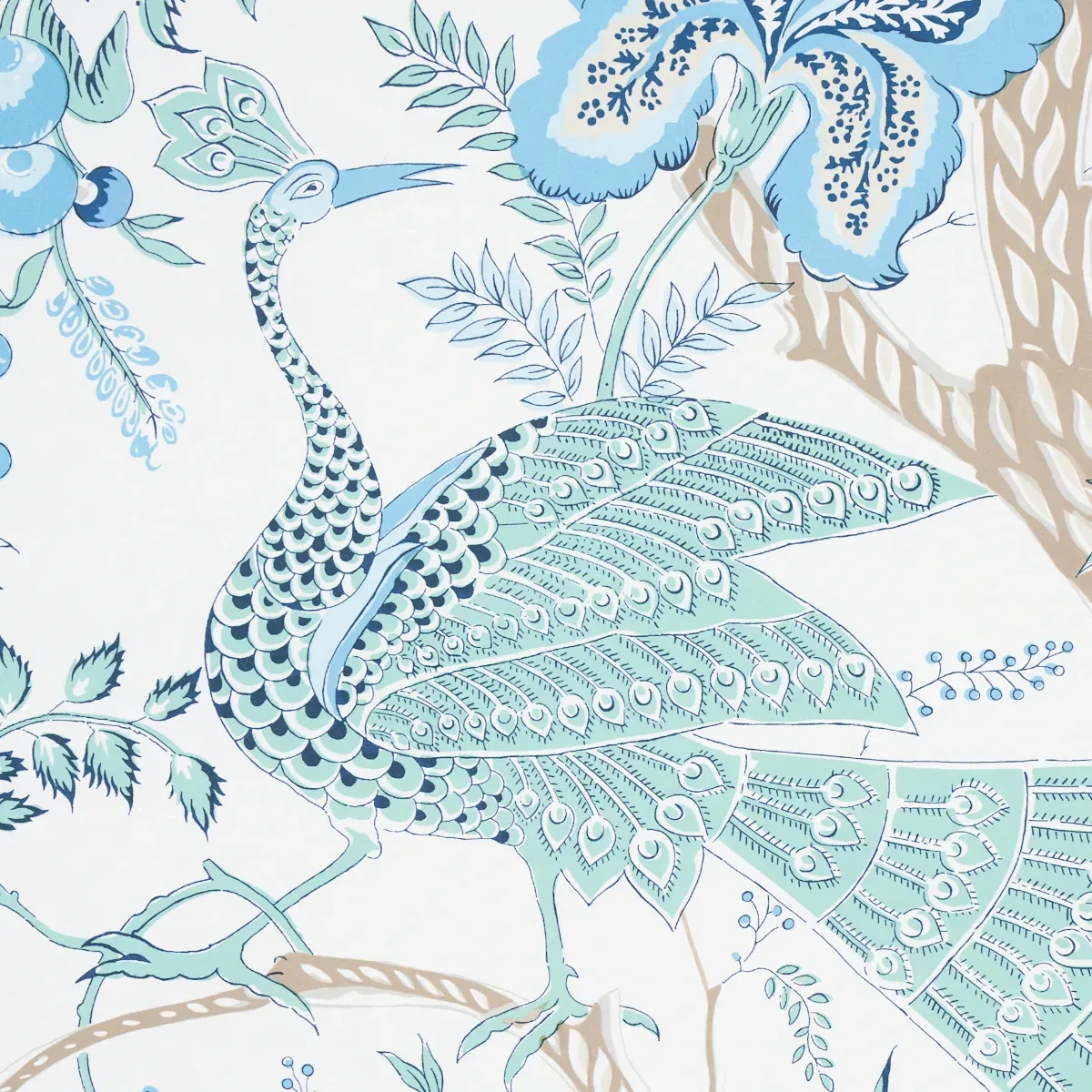 AVELINE SEAGLASS Schumacher Wallpaper wallpaper - SKU 5013190