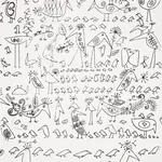 AVIARY BLACK ON WHITE Schumacher Wallpaper wallpaper - SKU 2705510
