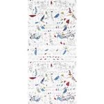 AVIARY MULTI ON WHITE Schumacher Wallpaper wallpaper - SKU 2705511