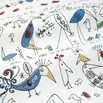 AVIARY MULTI ON WHITE Schumacher Wallpaper wallpaper - SKU 2705511