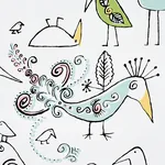 AVIARY - SOFT MULTI Schumacher Wallpaper | Wallpaper Twins AVIARY SOFT MULTI Schumacher Wallpaper wallpaper - SKU 5012780