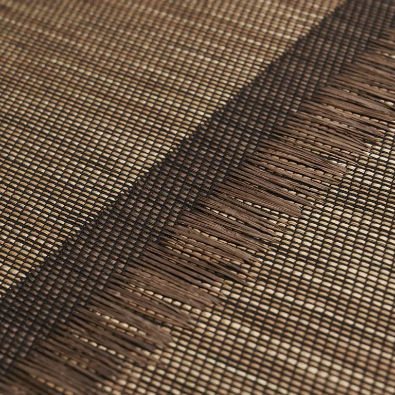 Schumacher AXEL FRINGE WALLCOVERING wallpaper, color BROWN/COPPER, SKU 5015711