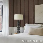 AXEL FRINGE WALLCOVERING BROWN/COPPER Schumacher Wallpaper wallpaper - SKU 5015711