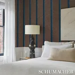 AXEL FRINGE WALLCOVERING - PEACOCK/BROWN Schumacher Wallpape AXEL FRINGE WALLCOVERING PEACOCK/BROWN Schumacher Wallpaper wallpaper - SKU 5015710