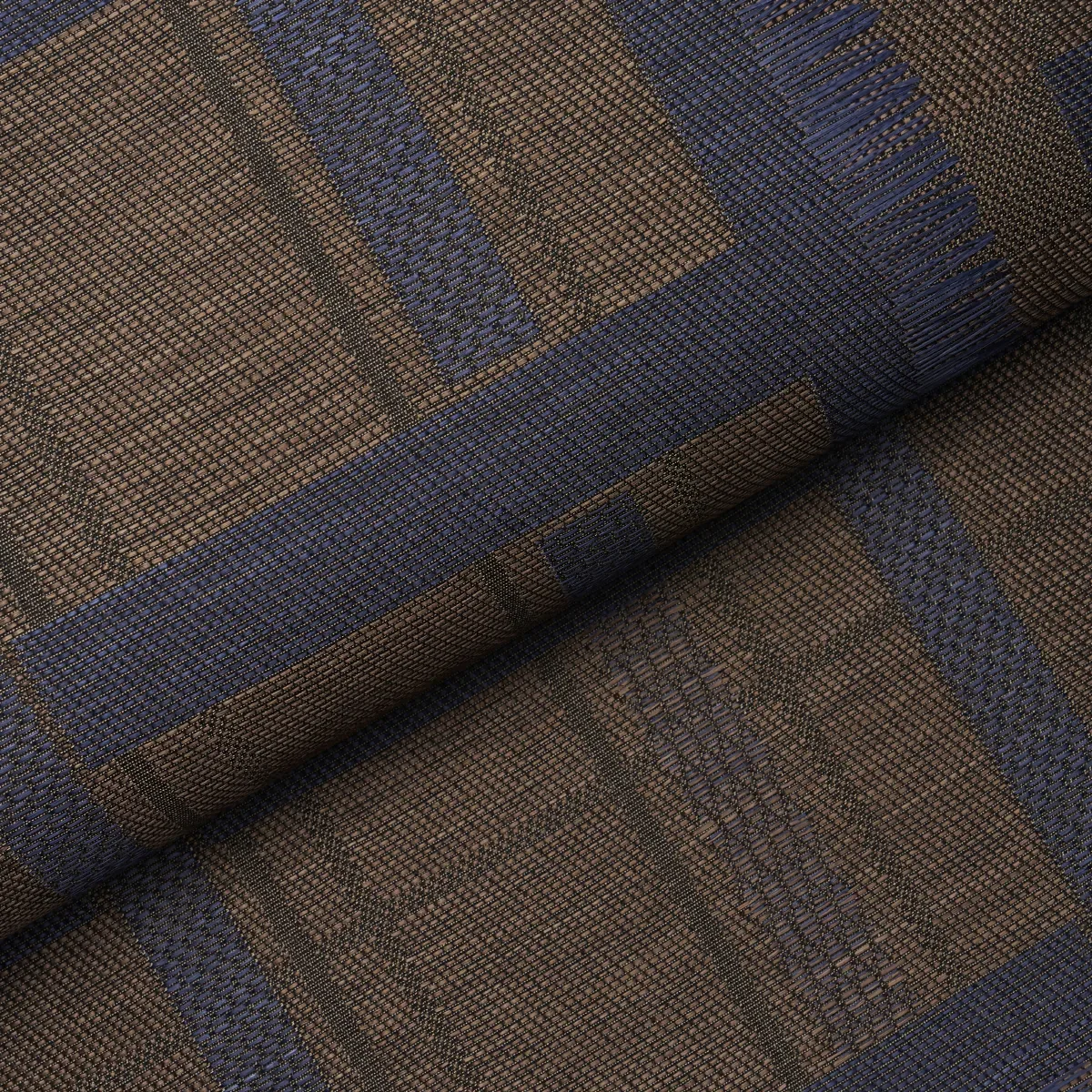 AXEL PLAID WALLCOVERING - NAVY/ESPRESSO Schumacher Wallpaper AXEL PLAID WALLCOVERING NAVY/ESPRESSO Schumacher Wallpaper wallpaper - SKU 5015721
