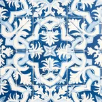 Azulejos AZURE Schumacher Wallpaper wallpaper - SKU 5015120