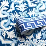AZULEJOS BORDER AZURE Schumacher Wallpaper wallpaper - SKU 5015130