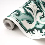 Azulejos EMERALD Schumacher Wallpaper wallpaper - SKU 5015121