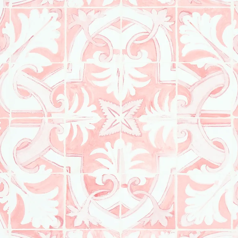 Schumacher Azulejos wallpaper