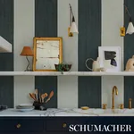 BACKDROP PAINTER'S STRIPE ROCOCO Schumacher Wallpaper wallpaper - SKU 5016901