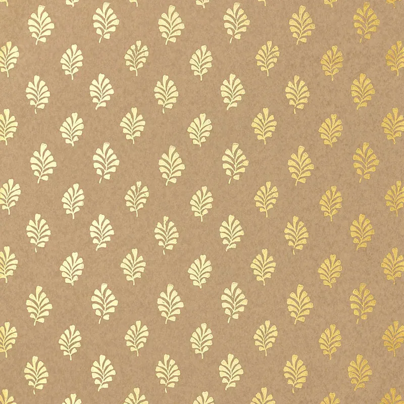 BAKARA LEAF GILT Schumacher Wallpaper wallpaper - SKU 5005233